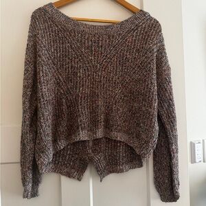 Express Textured Knit Crew Neck Sweater